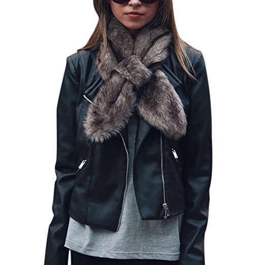 Zwingtonseas Faux Fur Scarf