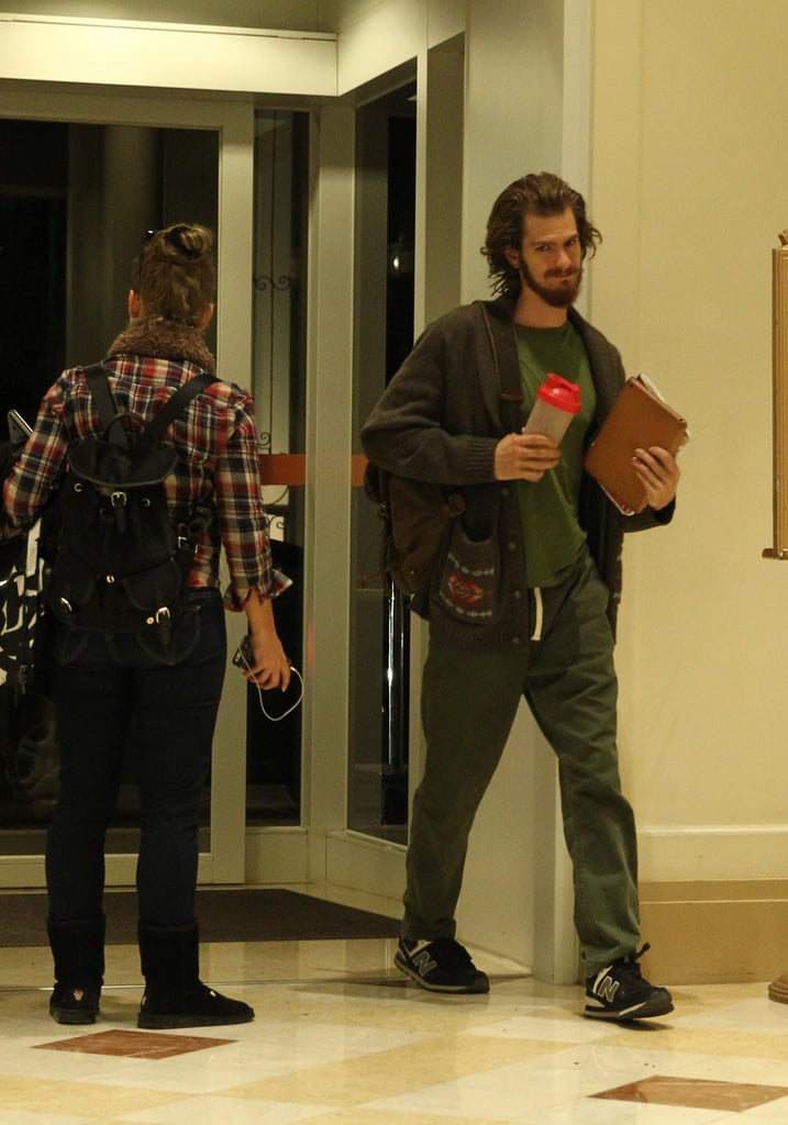 Andrew Garfield on the Set of Silence
