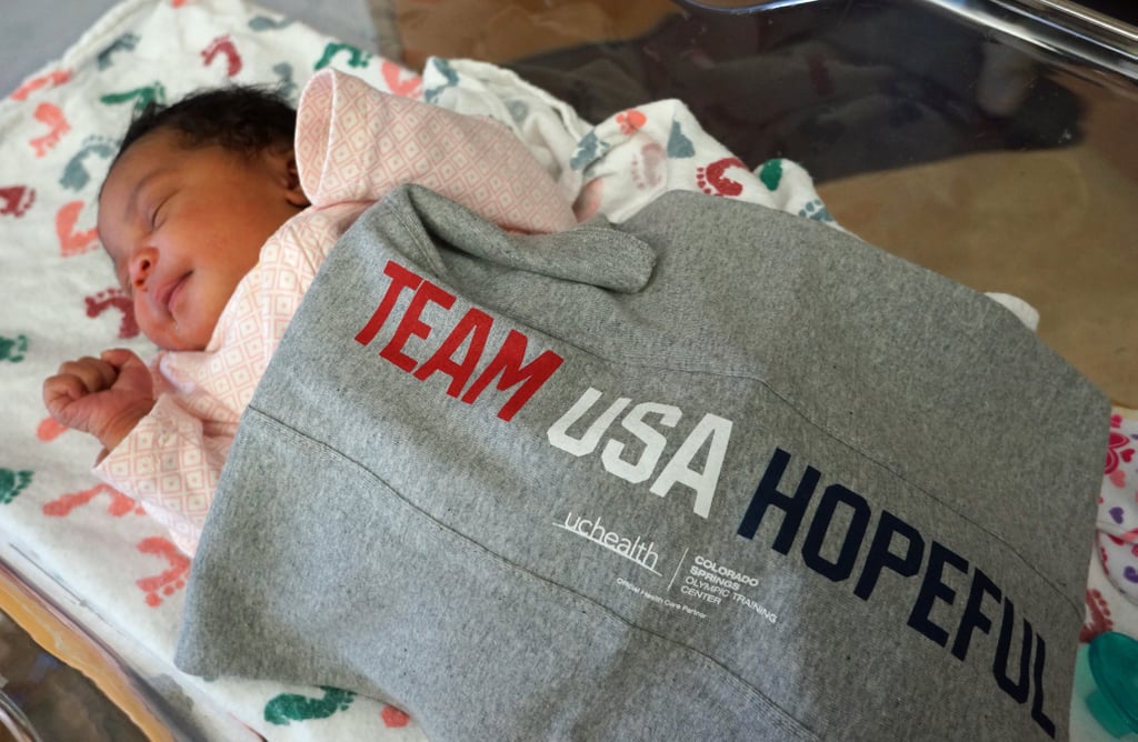 Team USA Hopeful Burp Cloths on Babies Born During Olympics
