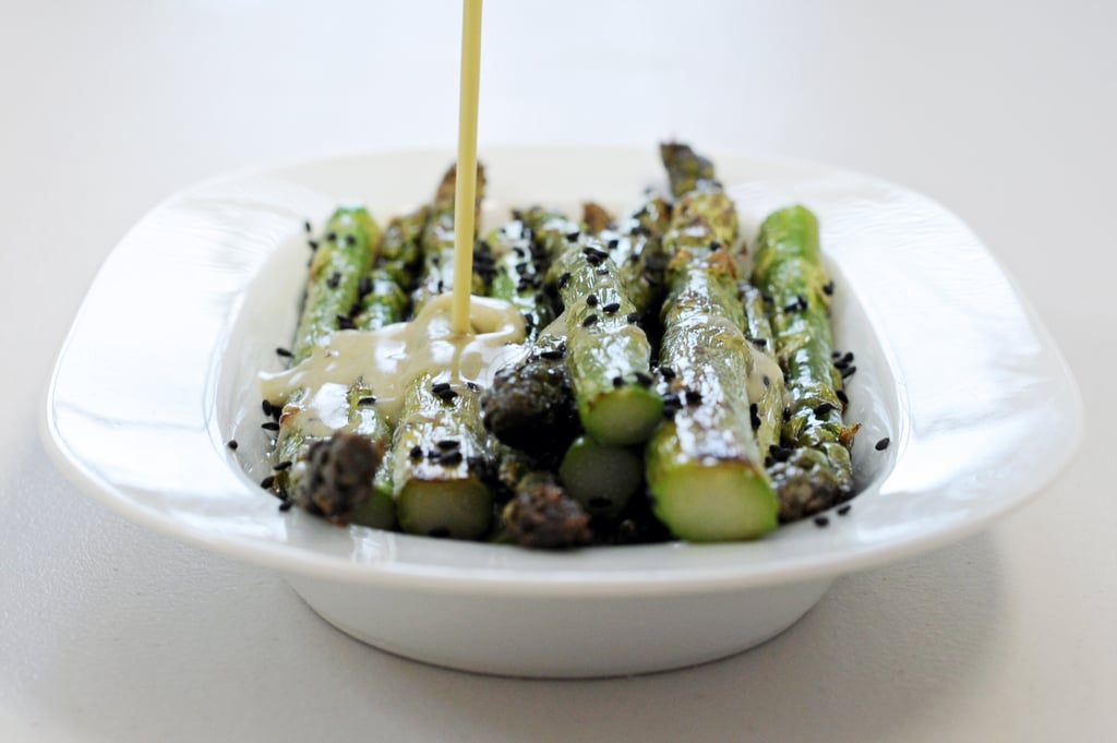 Roasted Asparagus With Sesame Wasabi Dressing