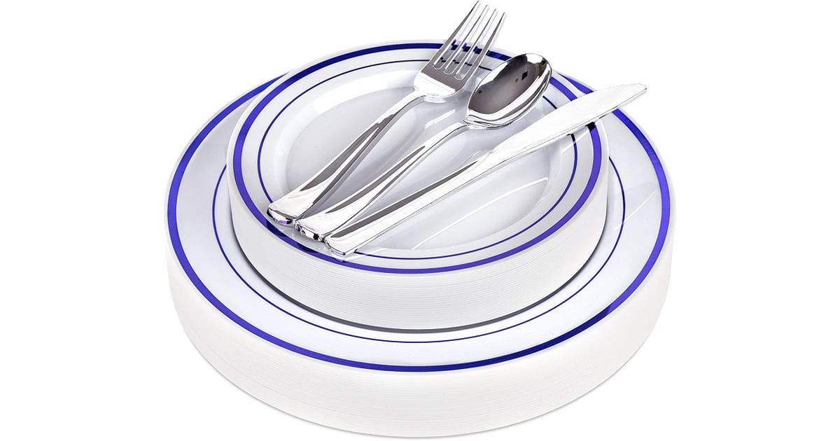 Elegant Plastic Party Plates Cheap Party Supplies on Amazon