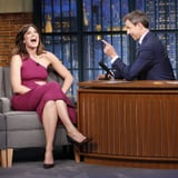 Mandy Moore Talks About Her Sperm Tattoo With Seth Meyers