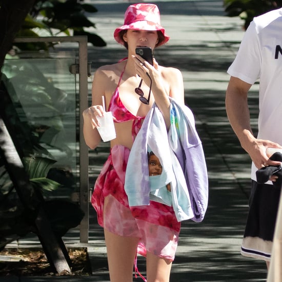 Kendall Jenner's Pink Bikini in Miami With Ben Simmons