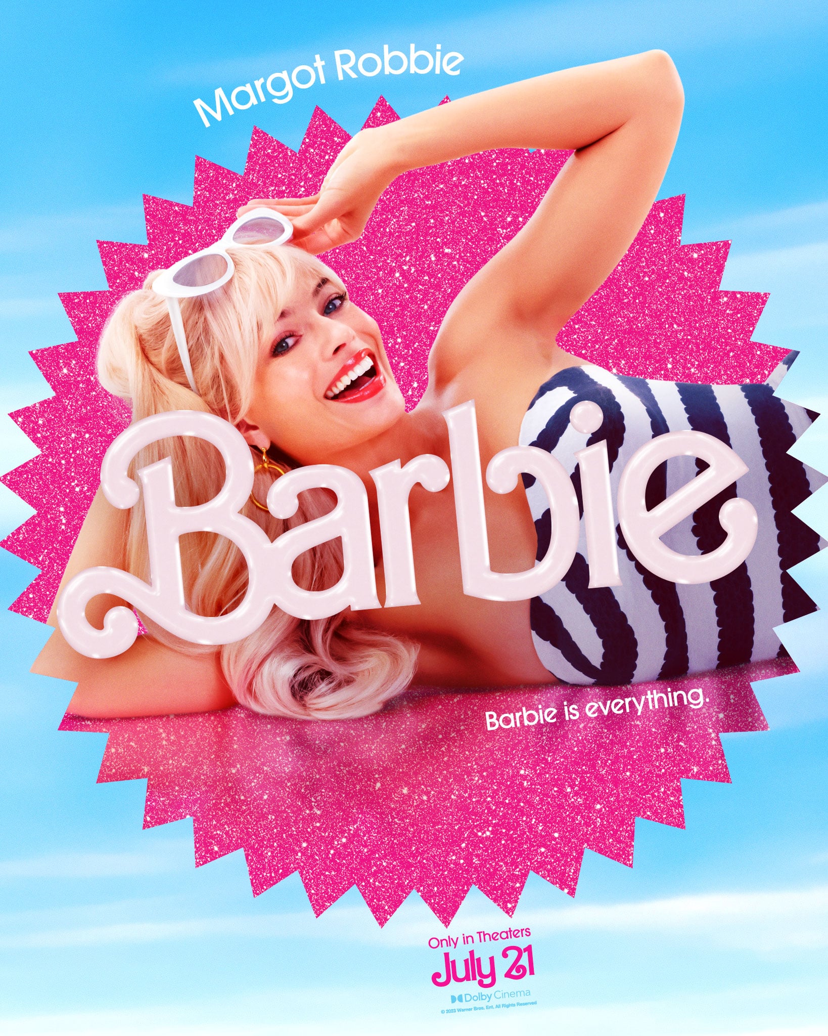 Margot Robbie as Barbie poster