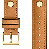 Rebecca Minkoff Gold Tone Biker Stud Leather Guitar Strap