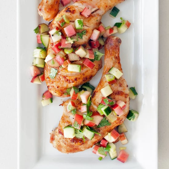 Chicken Thighs With Rhubarb Salsa