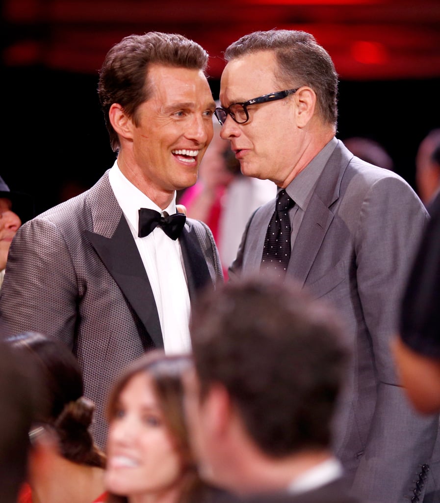 Tom Hanks made Matthew McConaughey laugh.