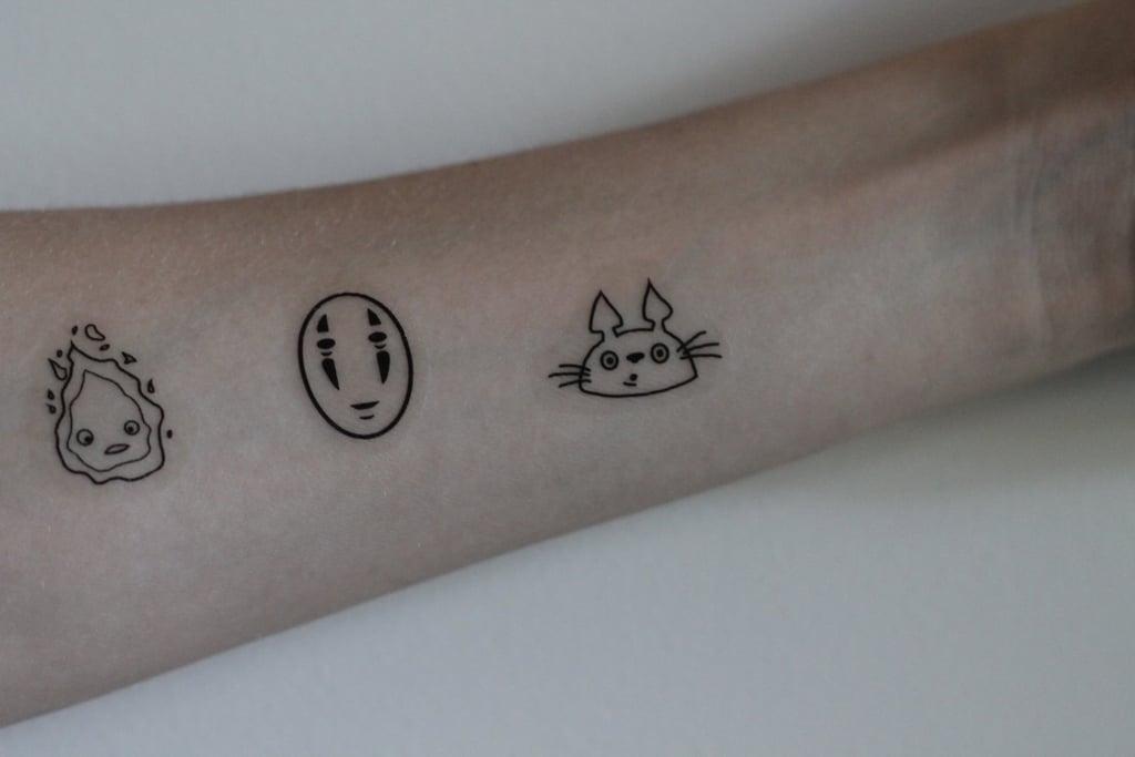 Hayao Miyazaki Character Trio Temporary Tattoos ($9)