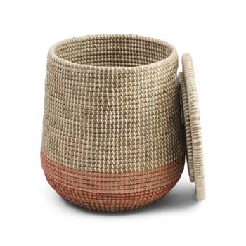 Woven Abaca Tapered Storage Basket, Small