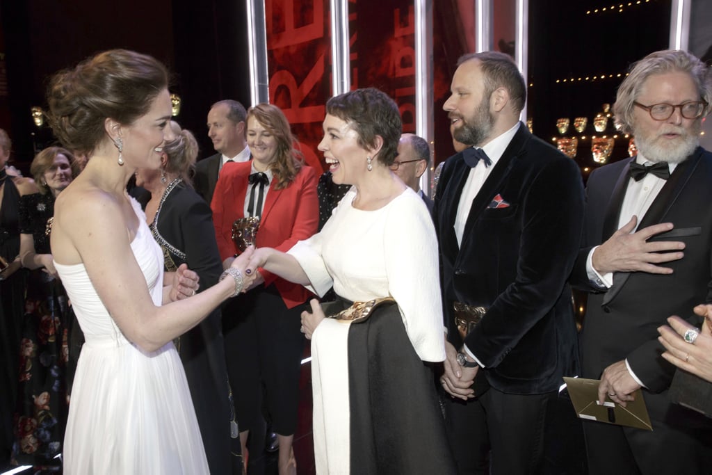 Kate Middleton and Prince William With Olivia Colman BAFTAs