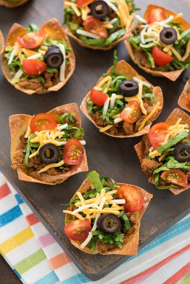 Mini Turkey Taco Salads