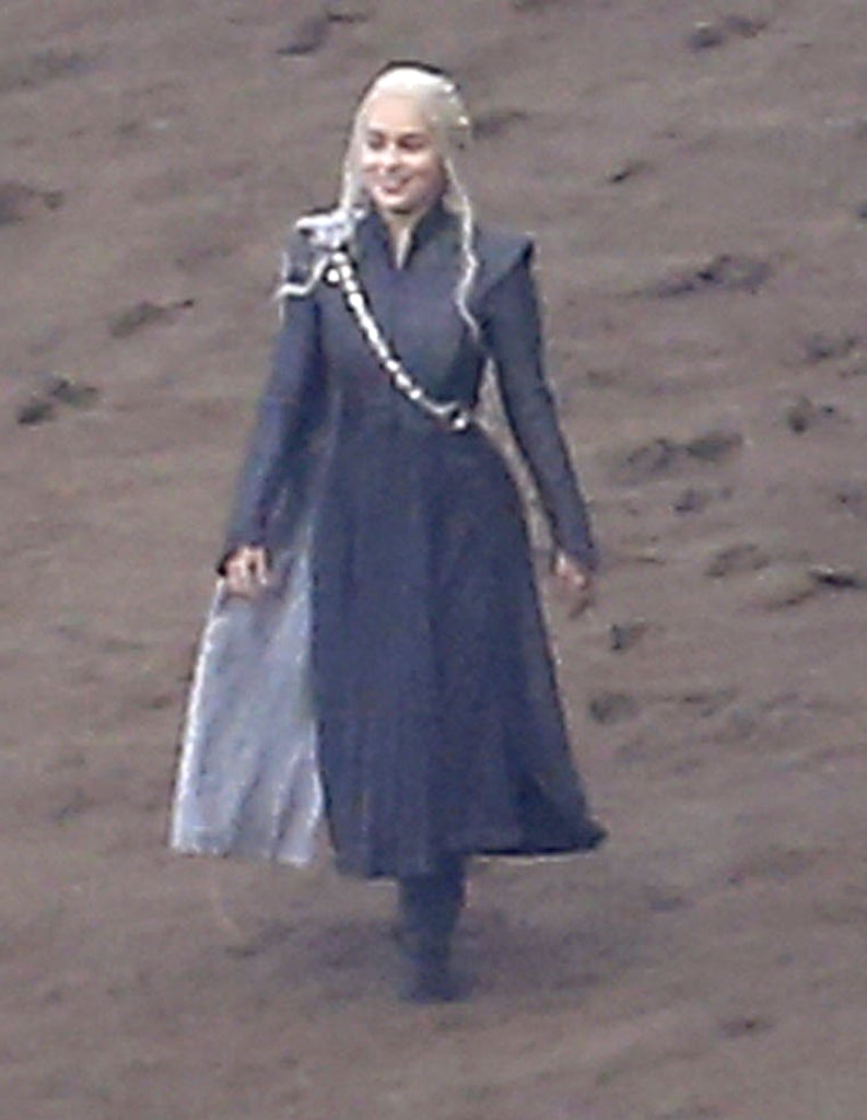 Jon Snow and Daenerys Targaryen Game of Thrones Set Pictures