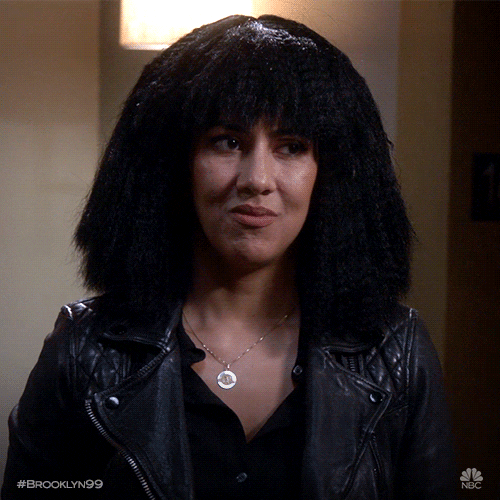 When She Lets Her Girlfriend Mess With Her Hair The Best Rosa Diaz S From Brooklyn Nine 
