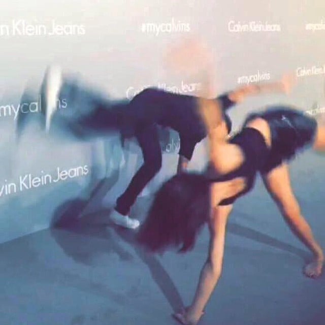 Justin Bieber and Kendall Jenner at Calvin Klein Event
