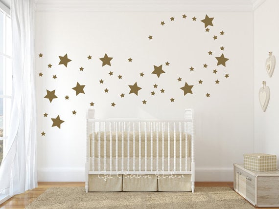 Gold Star Wall Decals