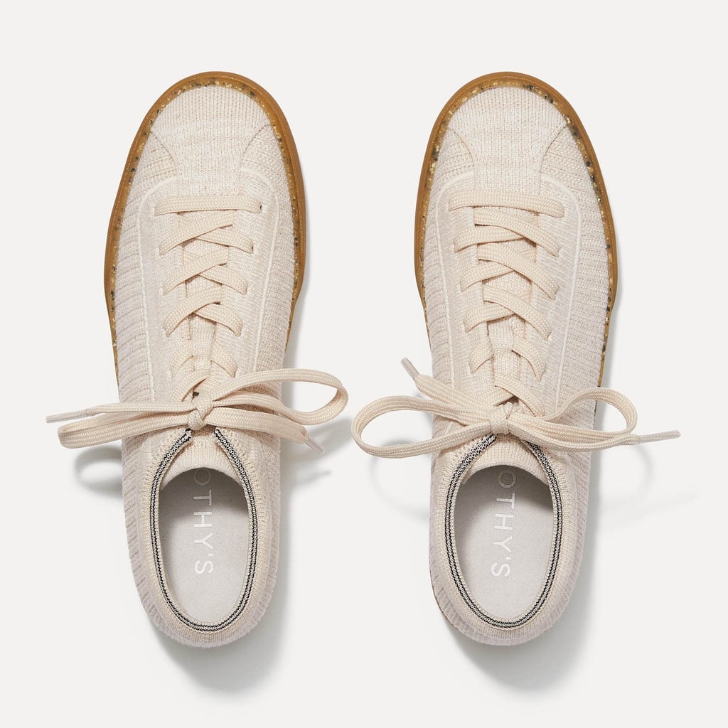 Rothy's The Lace-Up in Beige Hemp