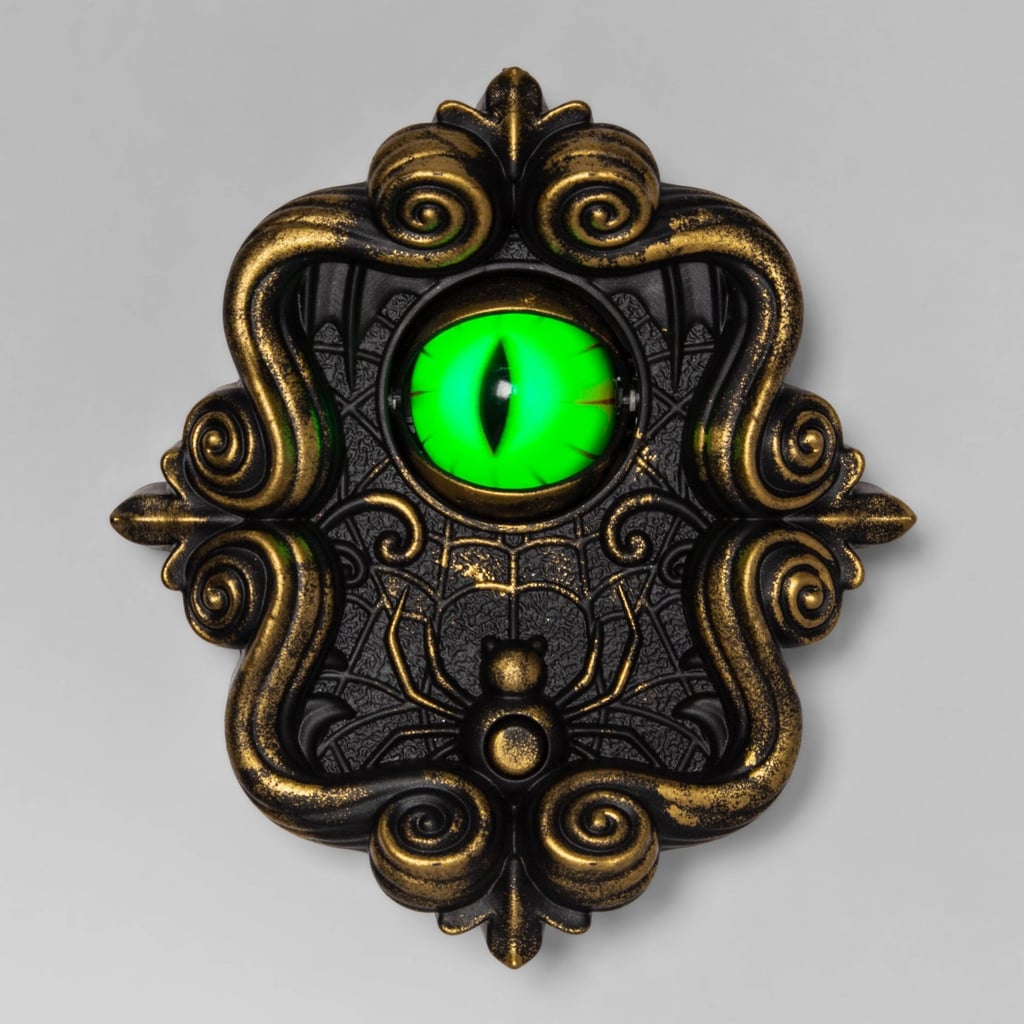 A Spooky Welcome: Animated Doorbell With Eye Halloween Decorative Prop