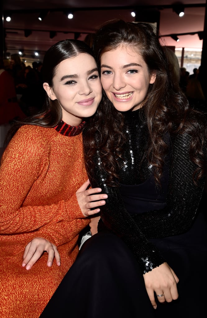 Hailee Steinfeld and Lorde buddied up in the front row at Christian Dior.
