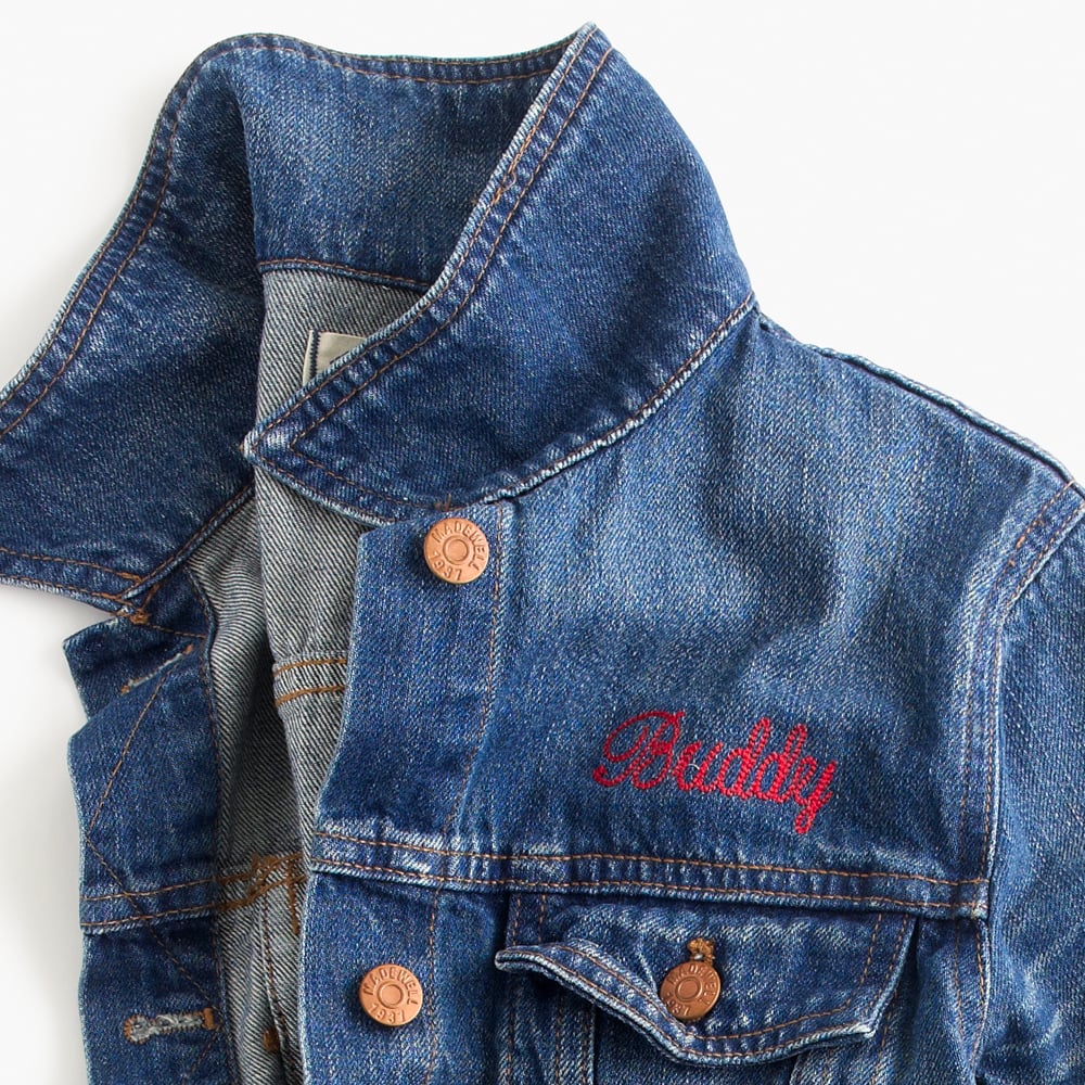 monogram jean jacket