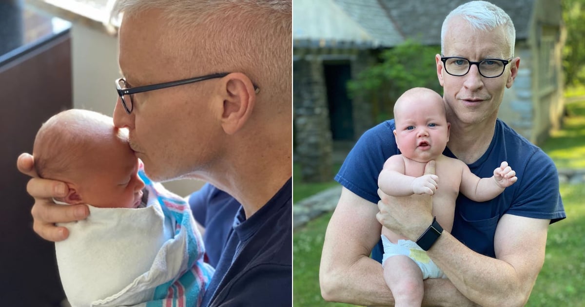 How many kids does anderson cooper have meet baby wyatt popsugar family