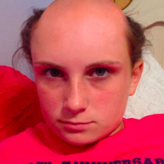 Girl Washes Hair With Nair