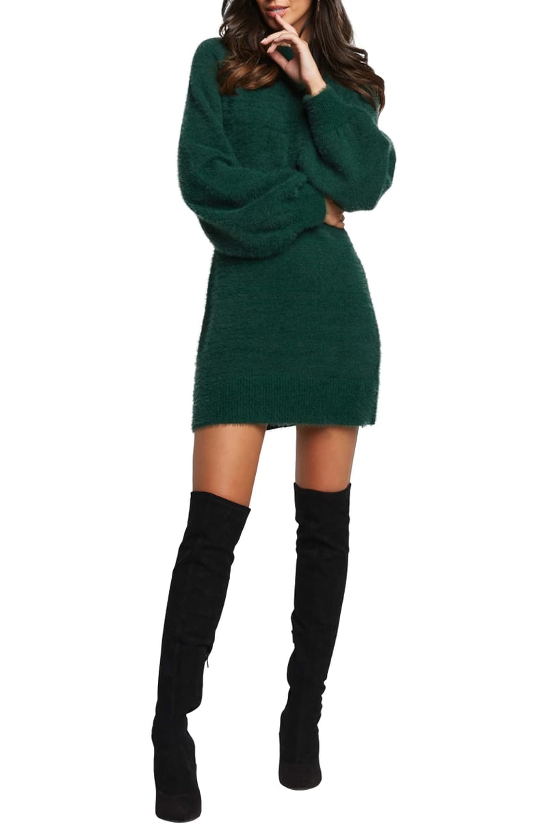 Bardot Long Sleeve Sweater Dress