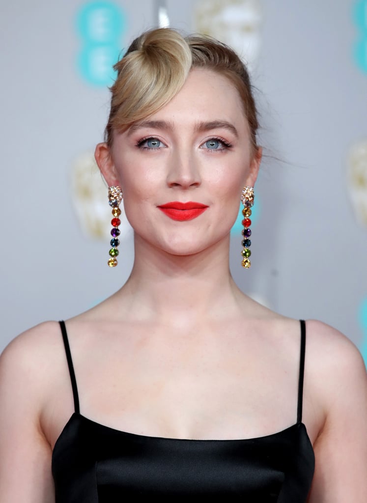 Saoirse Ronan Wears Black Gucci Gown at 2020 BAFTAs