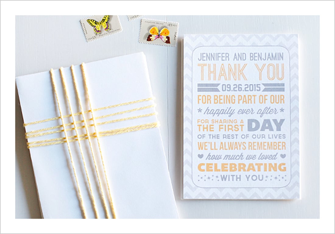Free Printable Wedding Thank You Cards | POPSUGAR Smart Living