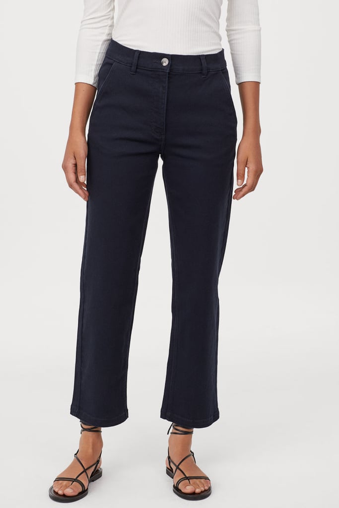 high waisted twill pants