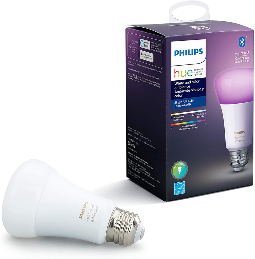 Philips Hue White and Colour Ambiance A19 LED Smart Bulb