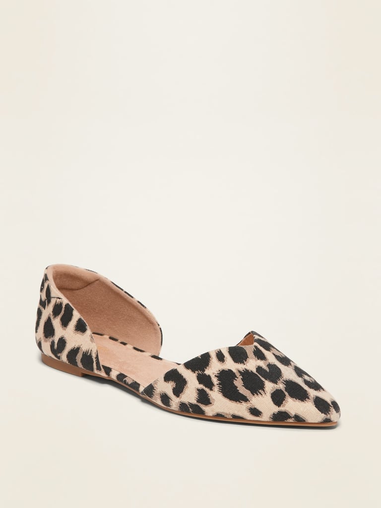 Old Navy Textile Pointy-Toe D'Orsay Flats