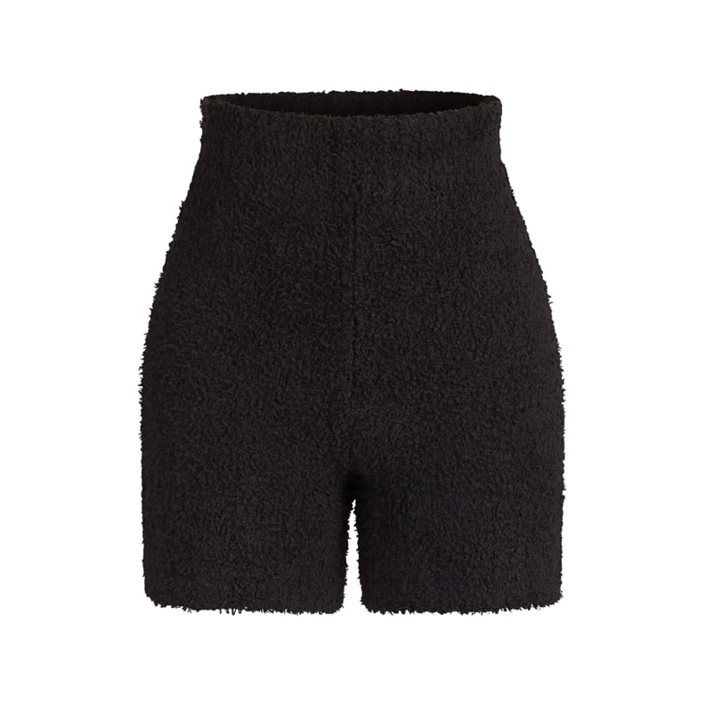 Kim Kardashian Skims Cozy Collection Knit Shorts — Onyx