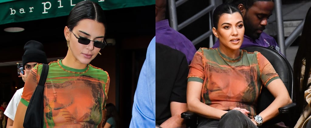 Kendall Jenner and Kourtney Kardashian in Same Shirt