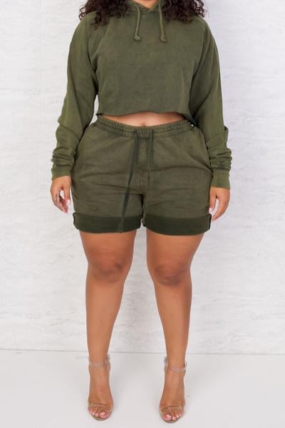Babes Comfy Chill Short (Olive)