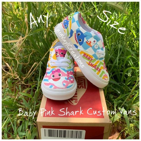 vans baby shark sneakers