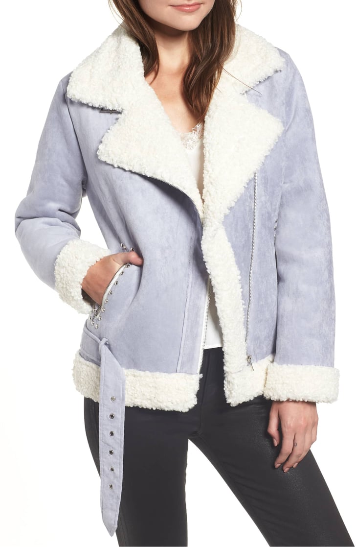 Endless rose faux shearling jacket outlet