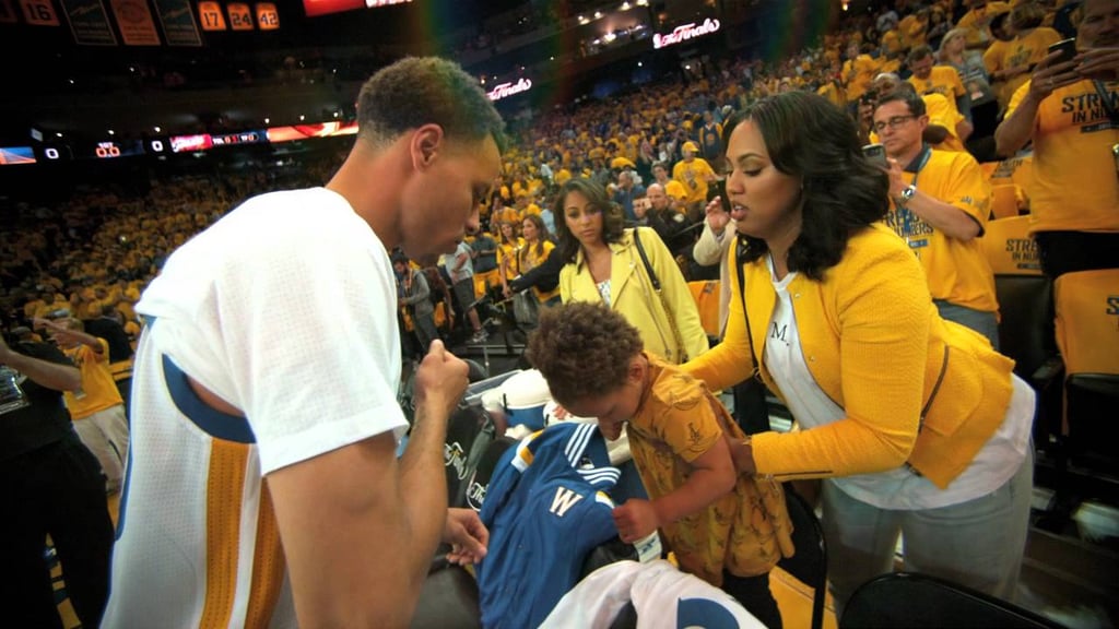 When Riley Helped Her Dad With His Pregame Ritual