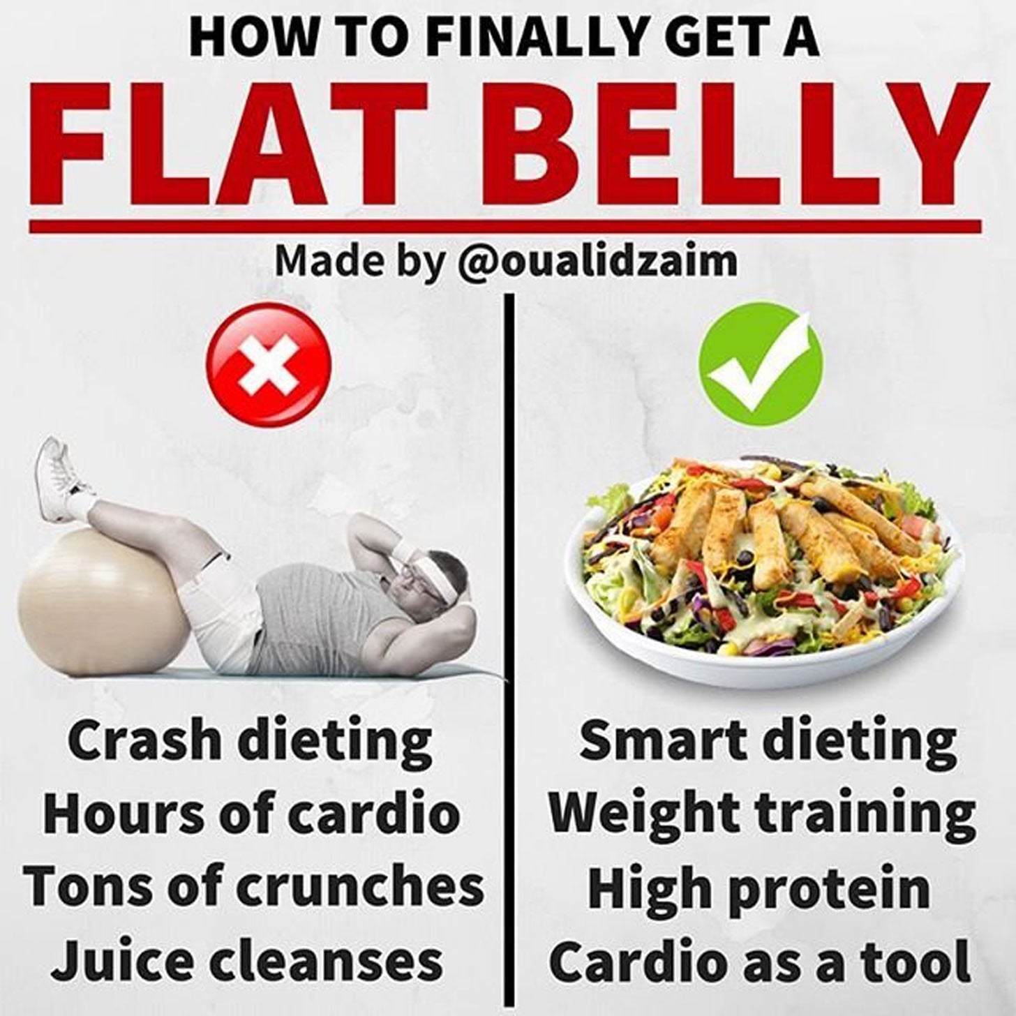 get a flat belly