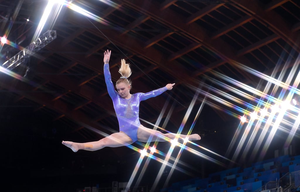 Jade Carey at Tokyo 2021 Olympics Podium Training