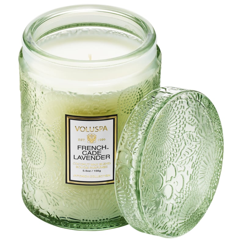 Voluspa French Cade and Lavender Glass Jar Candle