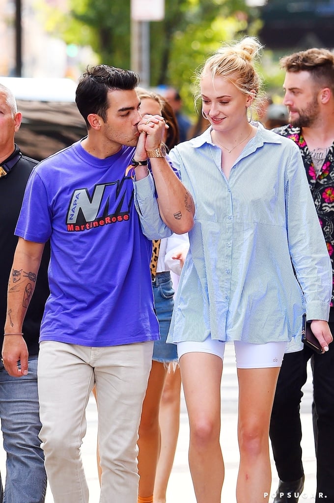 Joe Jonas and Sophie Turner Wearing Party Hats in NYC 2019