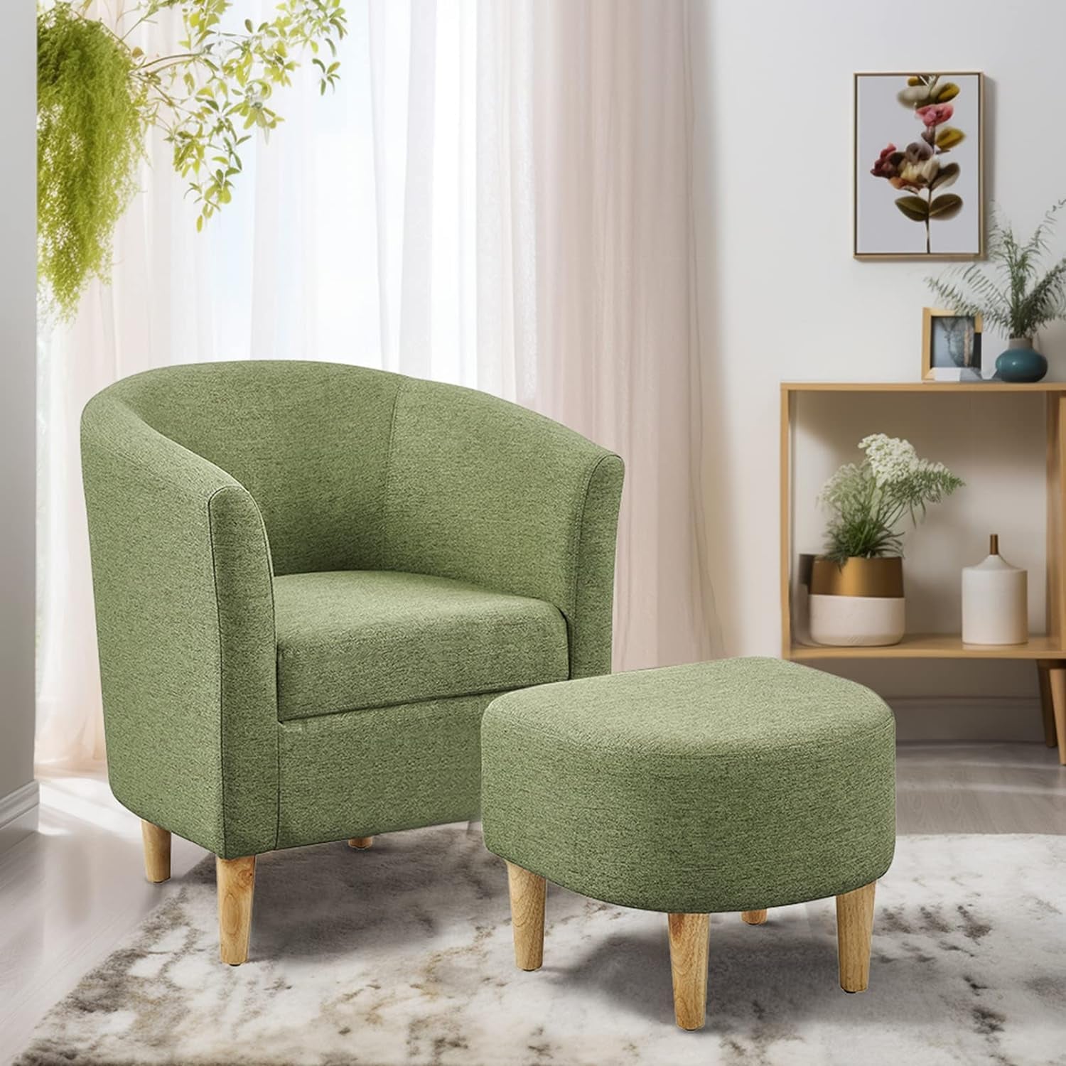 Accent chairs 2025 with ottoman clearance