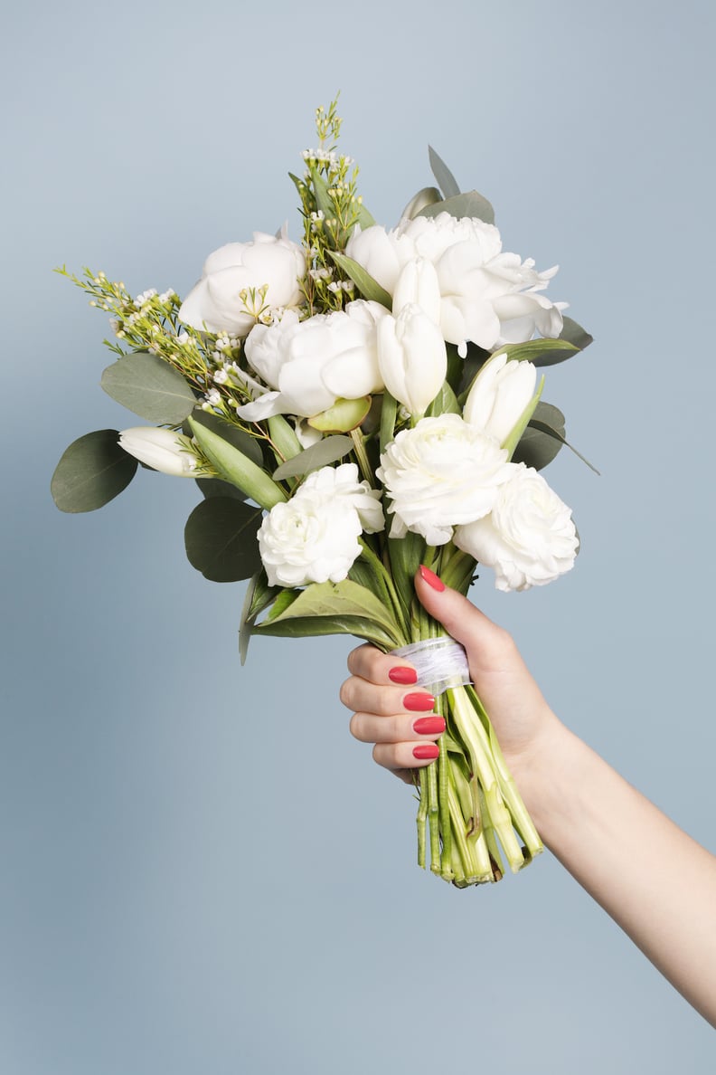 If you're a classic bride, wear a shade of red