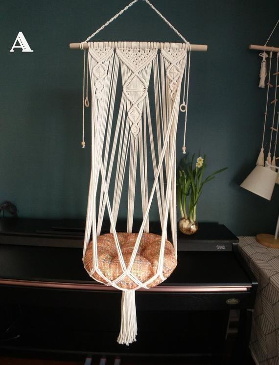 Edensunlight Macrame Cat Hammock Bed