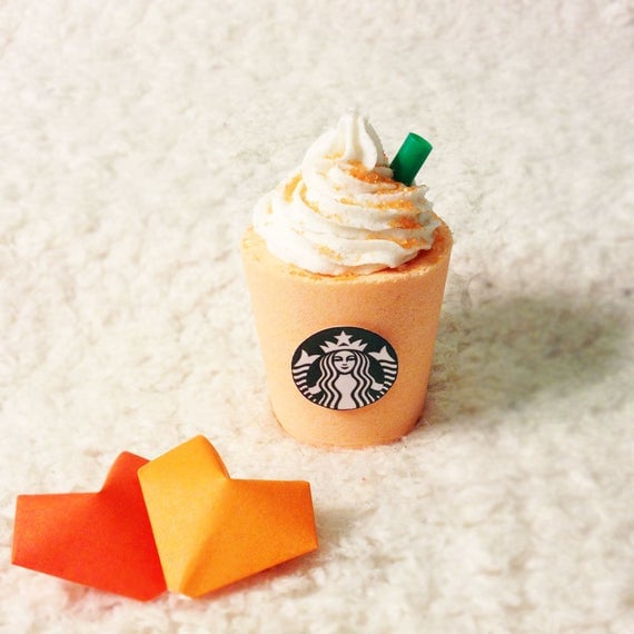 BeHappyBeUrself Orange Creamsicle Starbucks Frappuccino Bath Bomb