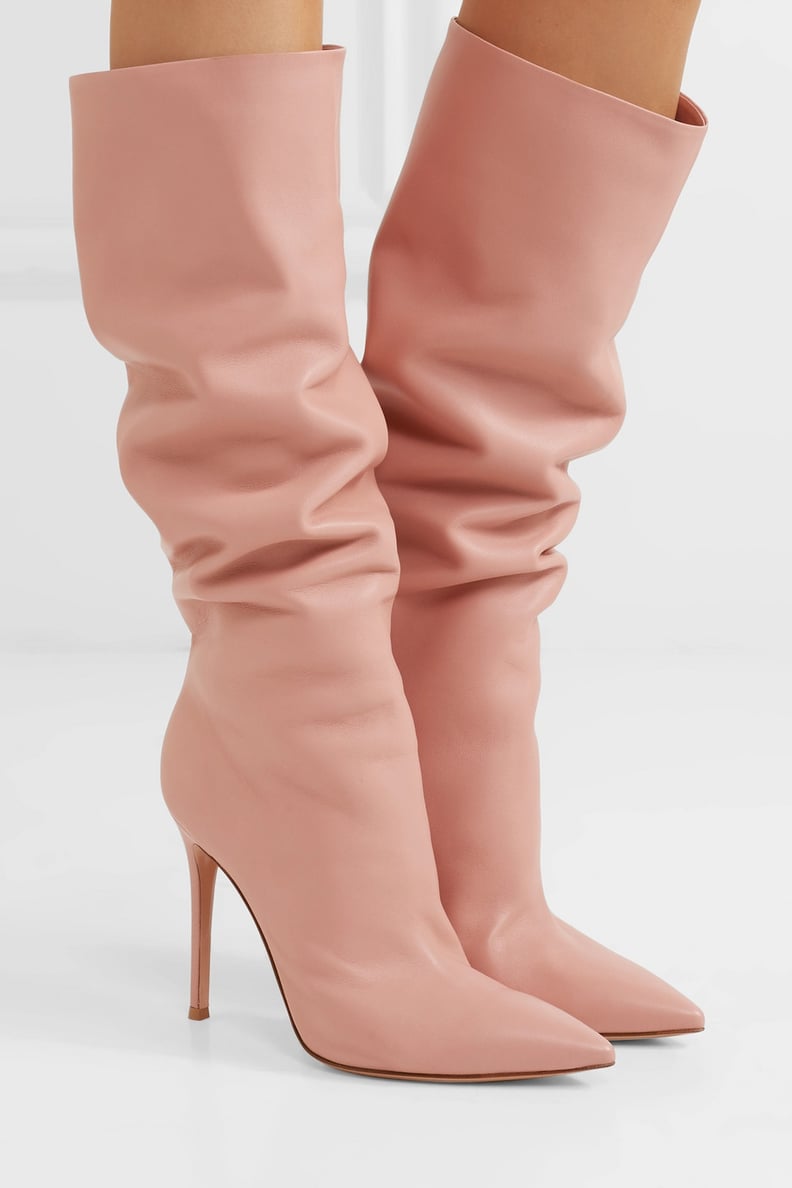 Gianvito Rossi 105 Leather Knee Boots