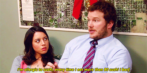 Chris never ceases to make us laugh as Andy Dwyer.