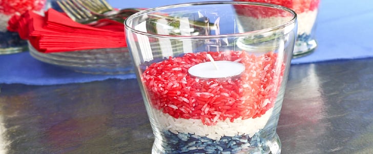 DIY Bug-Repelling Fourth of July Candleholders