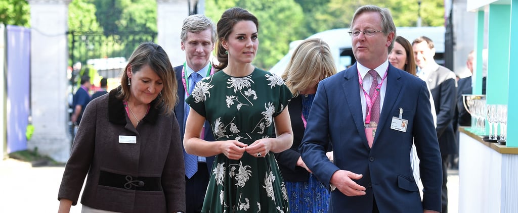 Kate Middleton Green Rochas Floral Dress