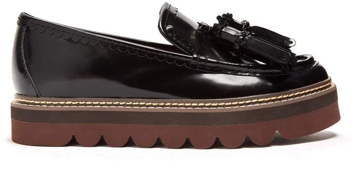 See by Chloé Tassel Leather Flatform Loafers